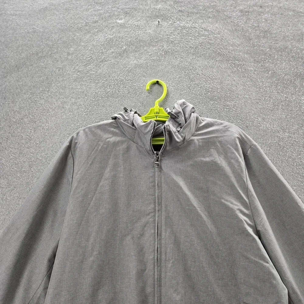 Banana Republic Men Jacket‎ L Gray Hooded
